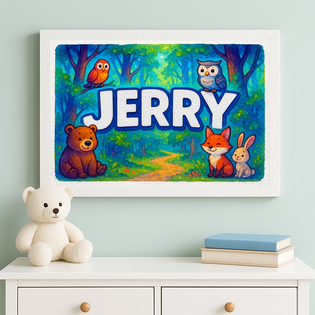 Personalized name art for Jerry