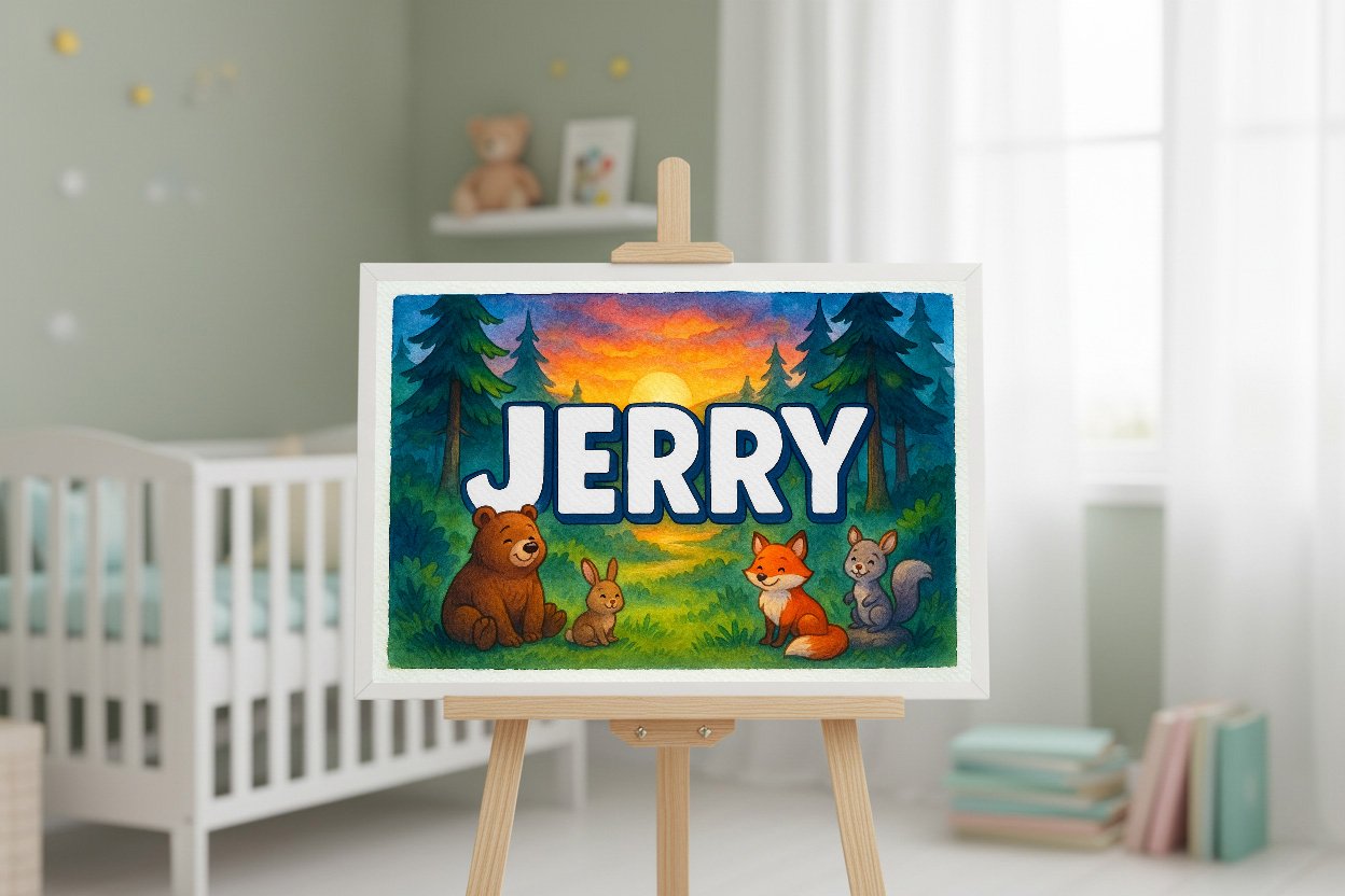 Personalized name art for Jerry