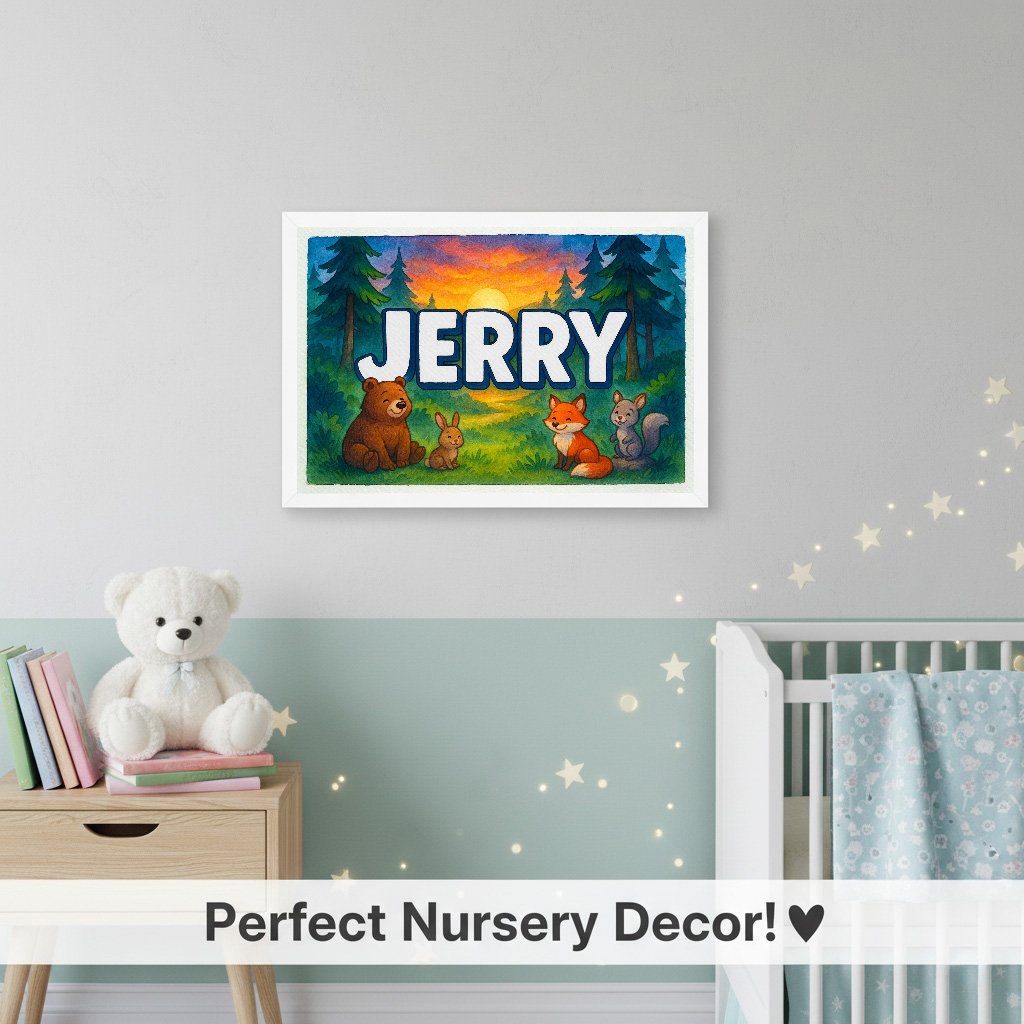 Personalized name art for Jerry