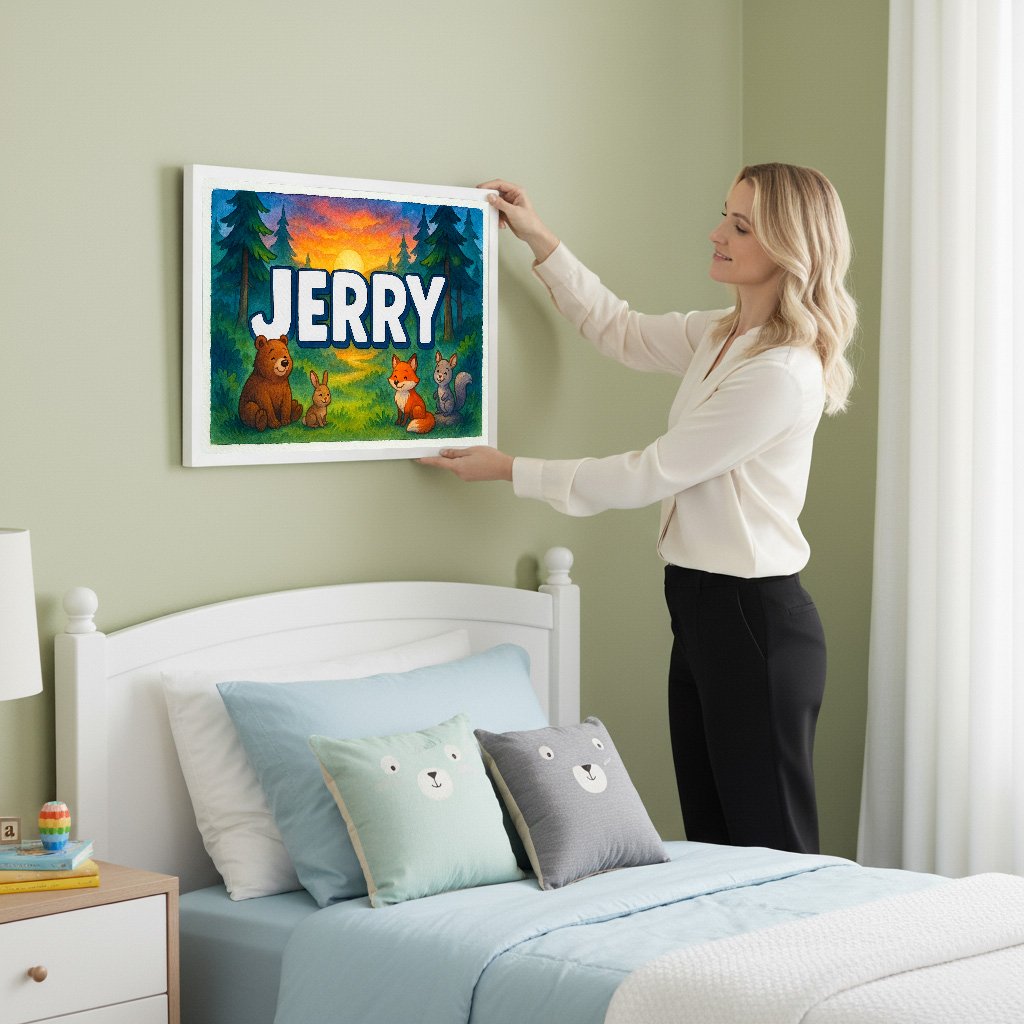 Personalized name art for Jerry