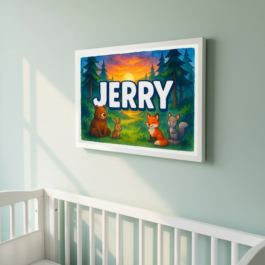 Personalized name art for Jerry