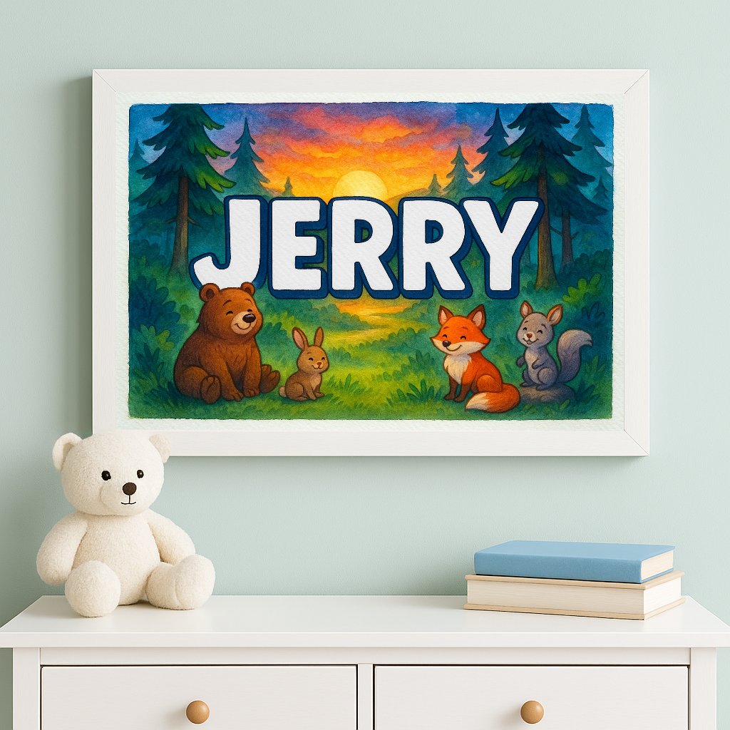 Personalized name art for Jerry