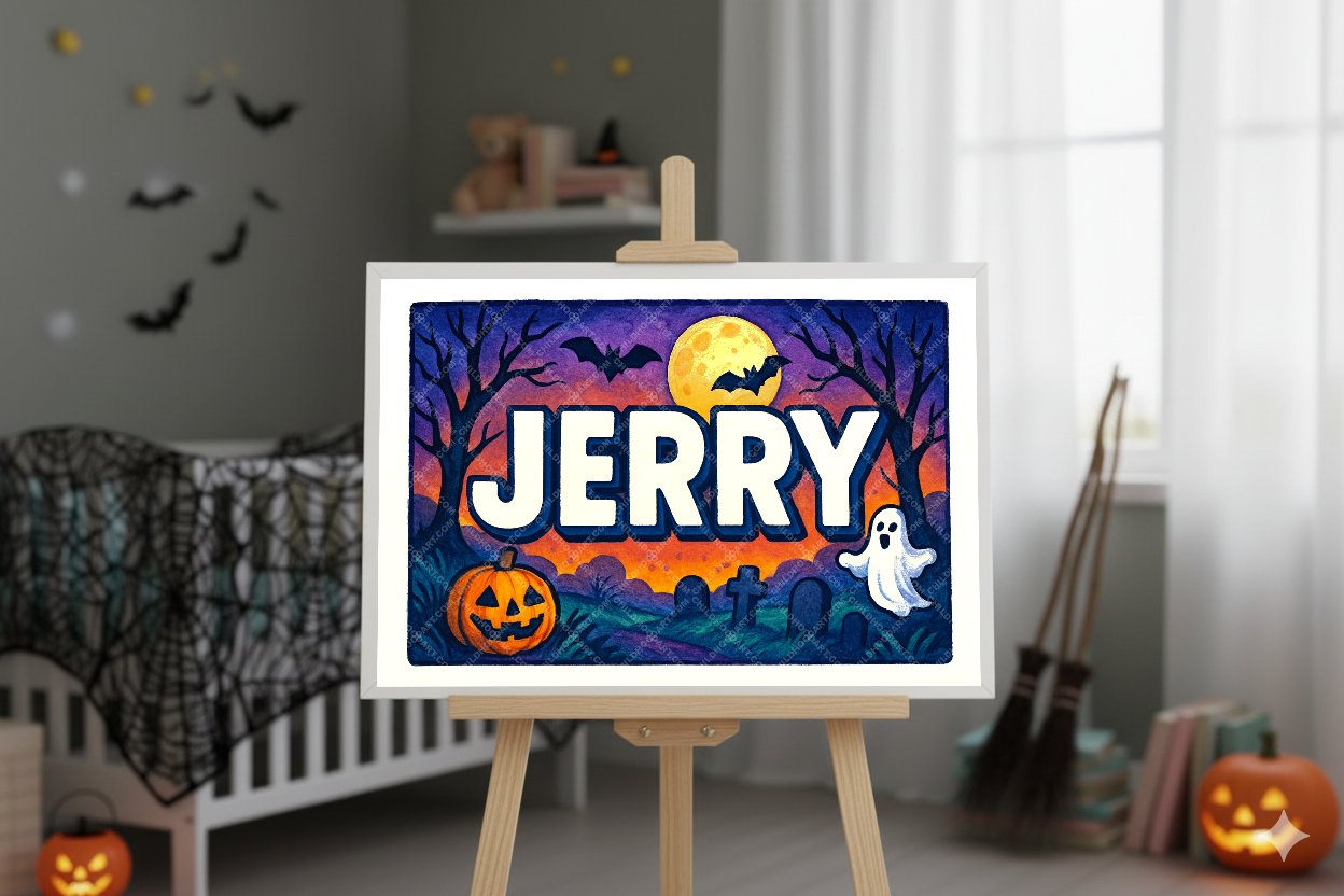 Personalized name art for Jerry