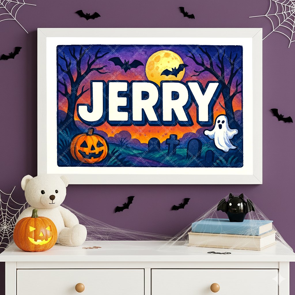 Personalized name art for Jerry