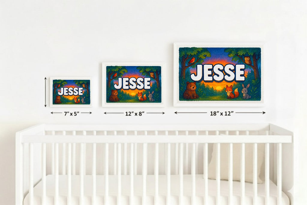 Personalized name art for Jesse