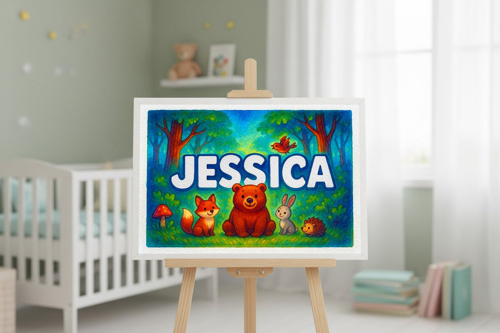 Personalized name art for Jessica