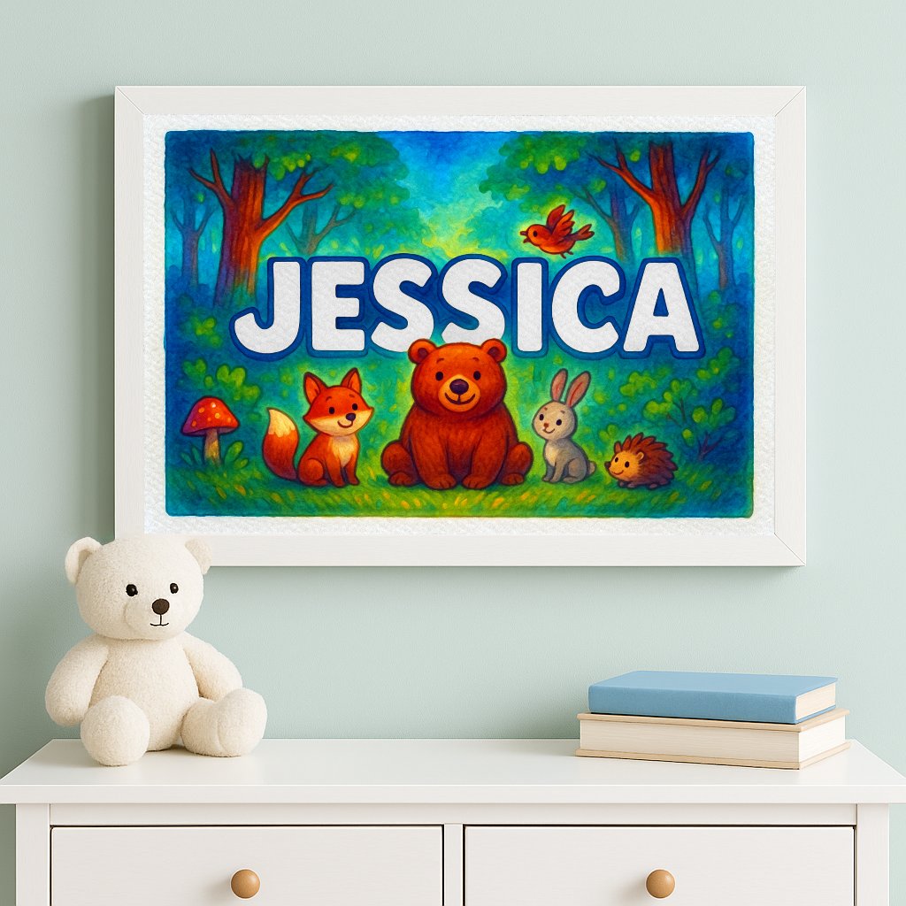 Personalized name art for Jessica