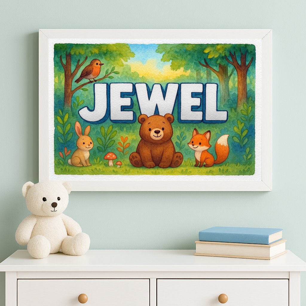 Personalized name art for Jewel