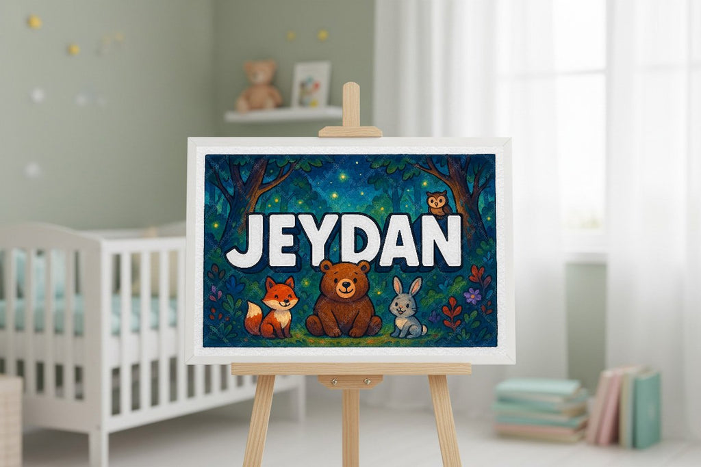Personalized name art for Jeydan
