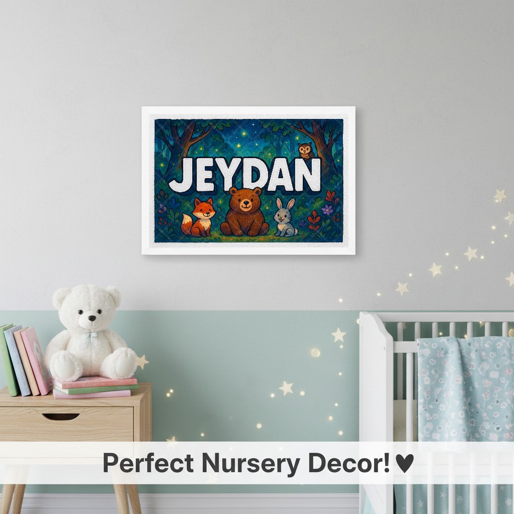 Personalized name art for Jeydan