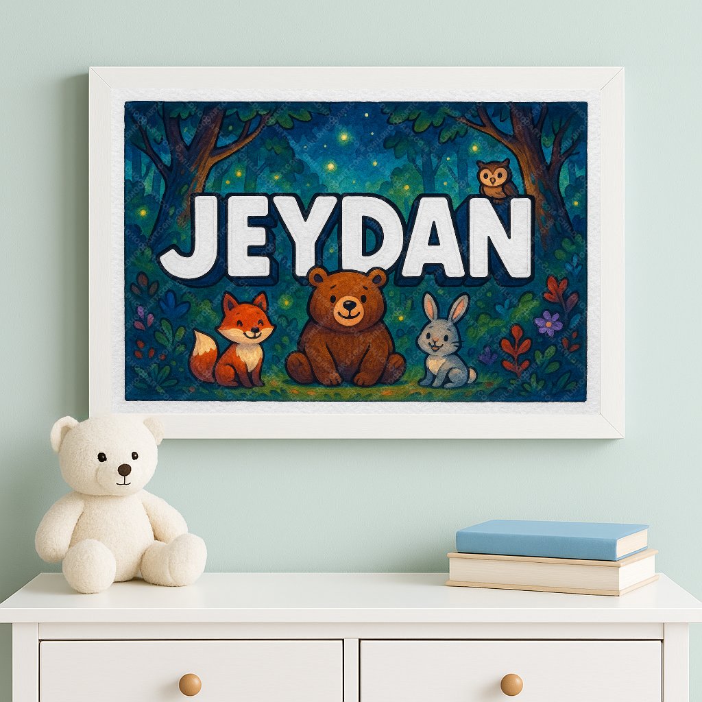 Personalized name art for Jeydan