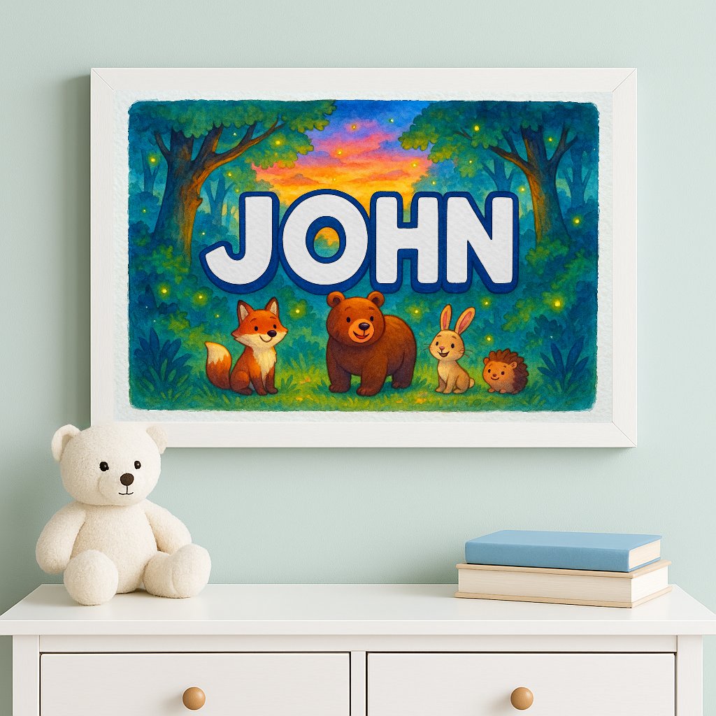 Personalized name art for Jhn