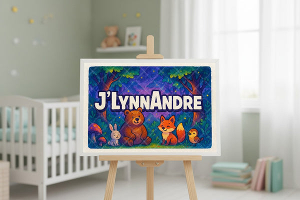 JlynnAndre’s Personalized Forest Friends Art