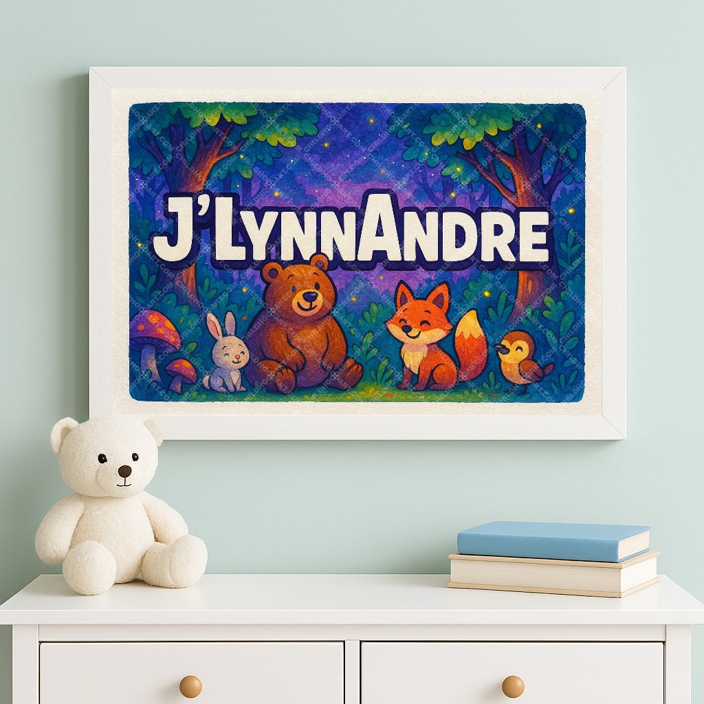 Personalized name art for JlynnAndre