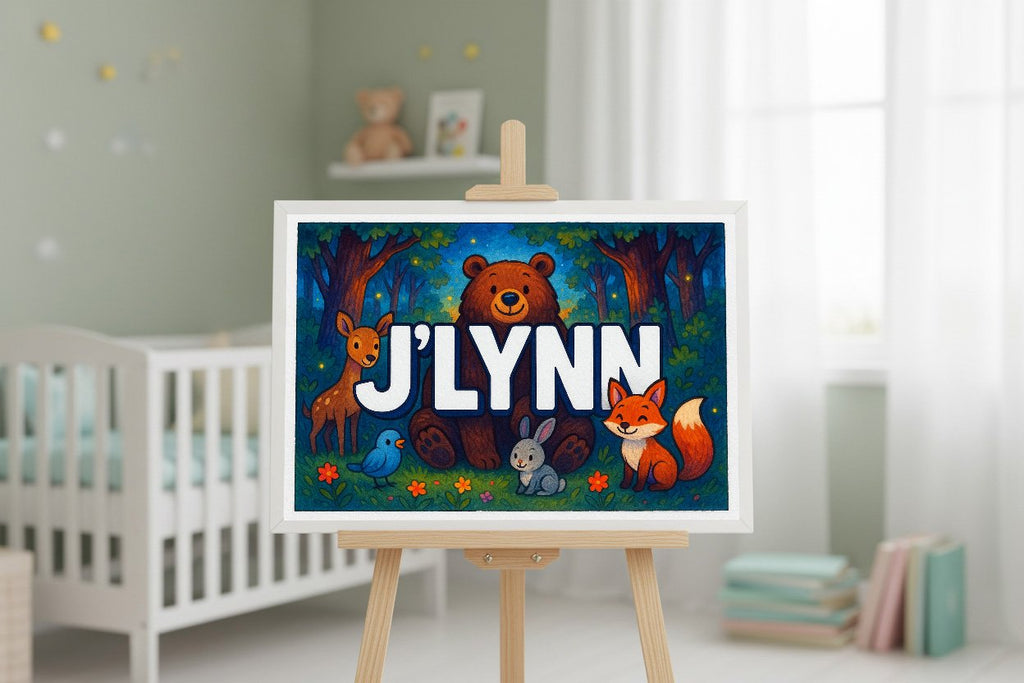 Personalized name art for Jlynn
