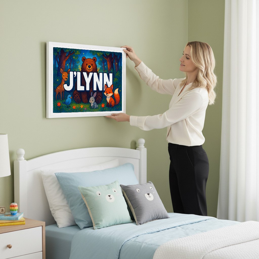 Personalized name art for Jlynn