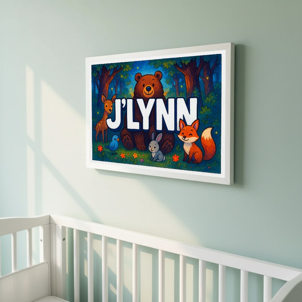Personalized name art for Jlynn