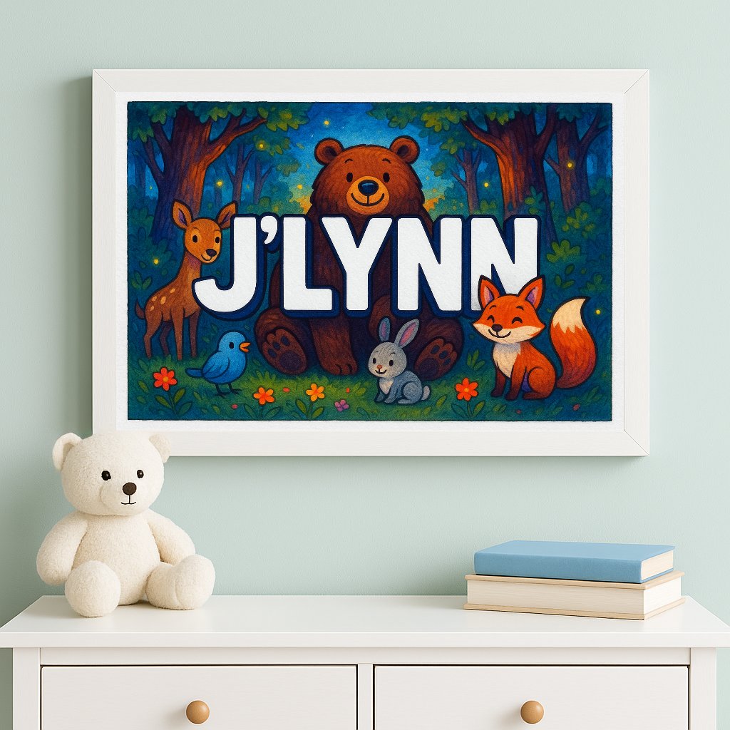 Personalized name art for Jlynn
