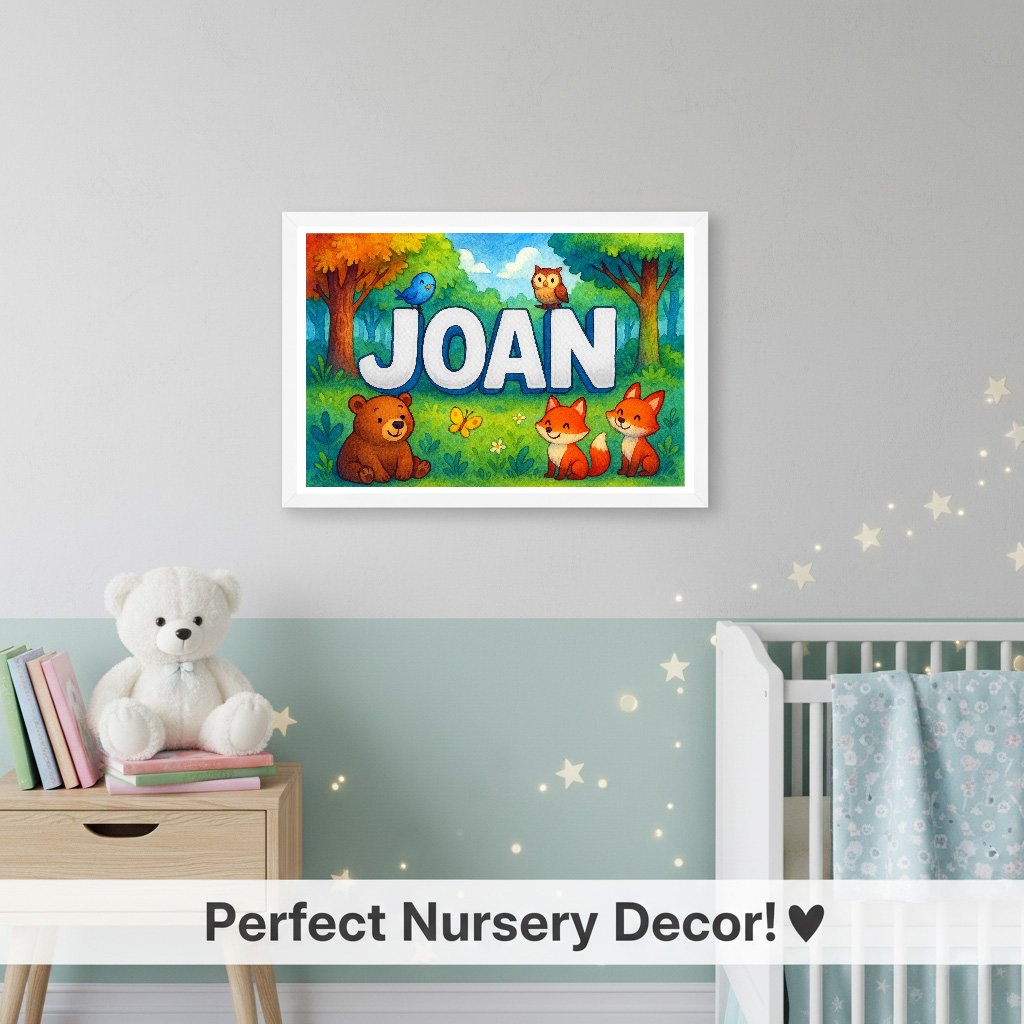 Personalized name art for Joan
