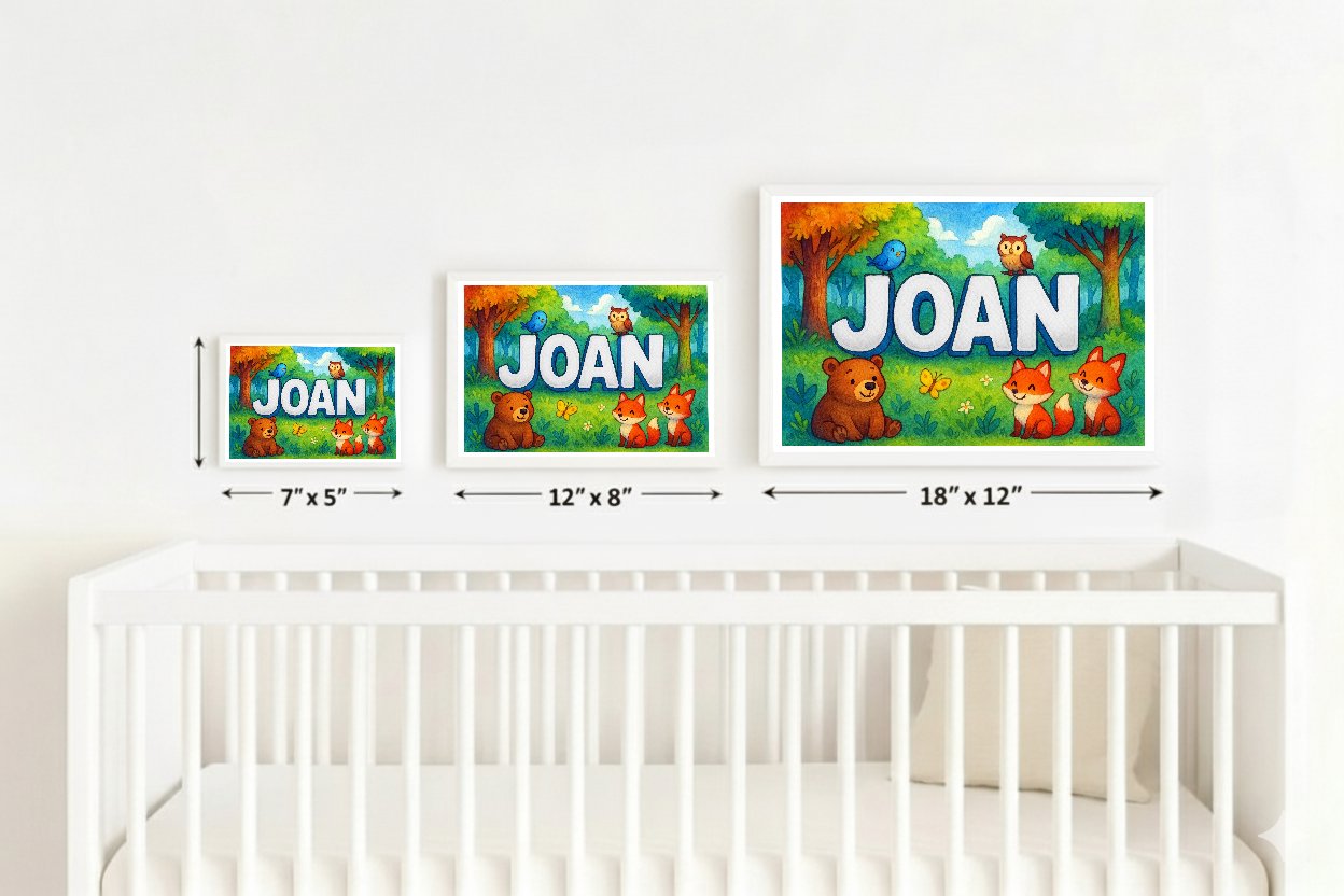 Personalized name art for Joan