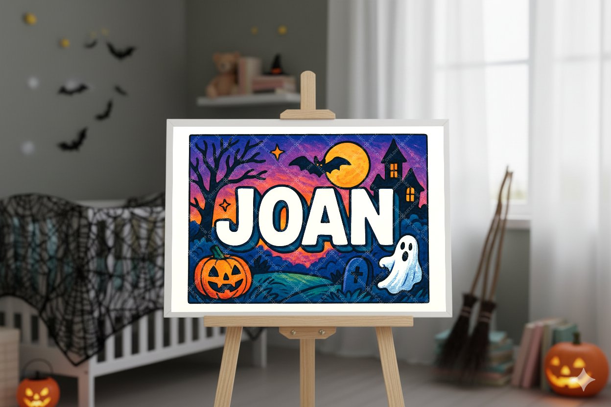 Personalized name art for Joan
