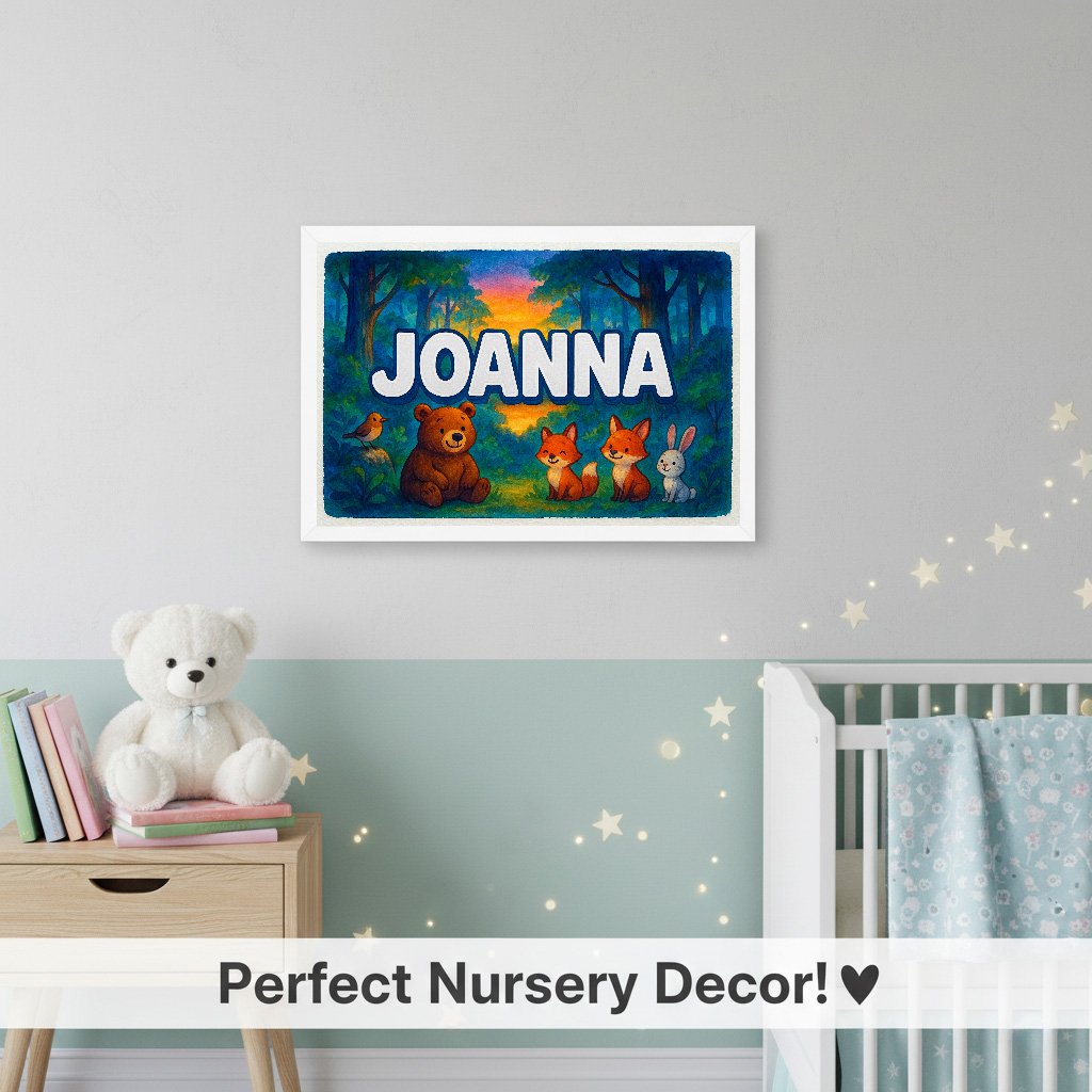 Personalized name art for Joanna