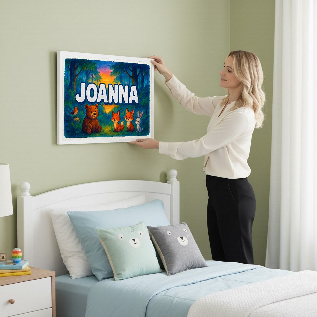 Personalized name art for Joanna