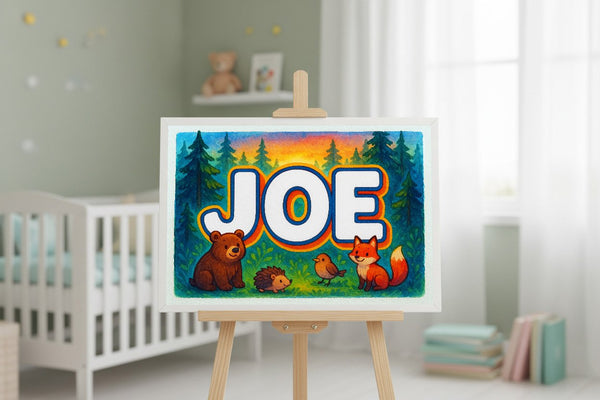 Joe’s Personalized Forest Friends Art