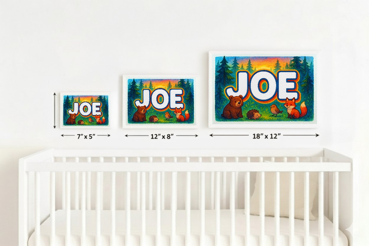 Personalized name art for Joe