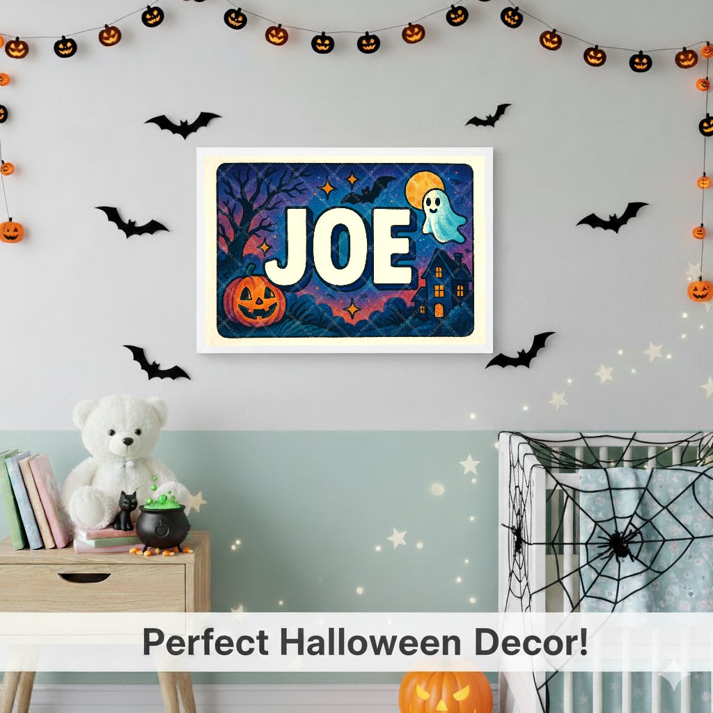 Personalized name art for Joe