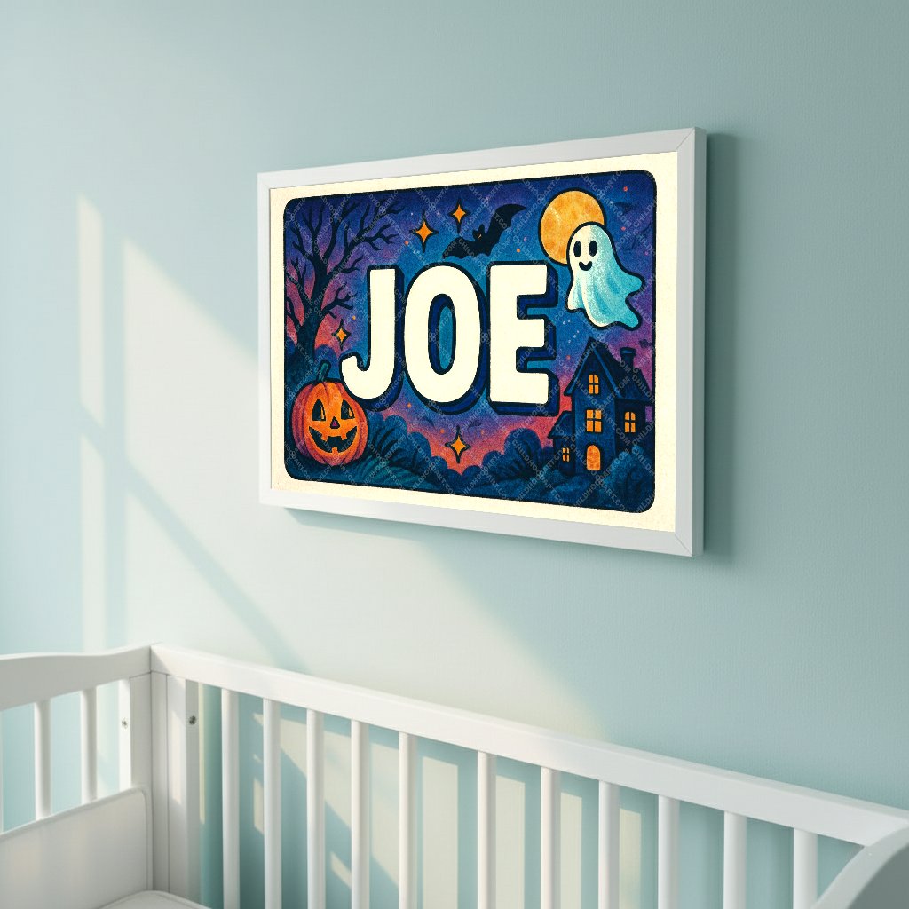 Personalized name art for Joe