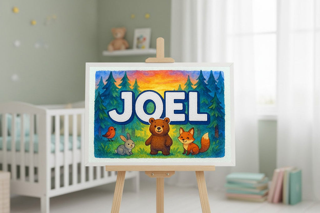 Personalized name art for Joel