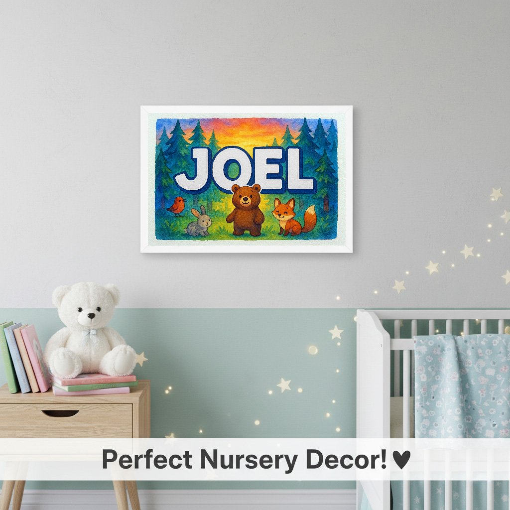 Personalized name art for Joel