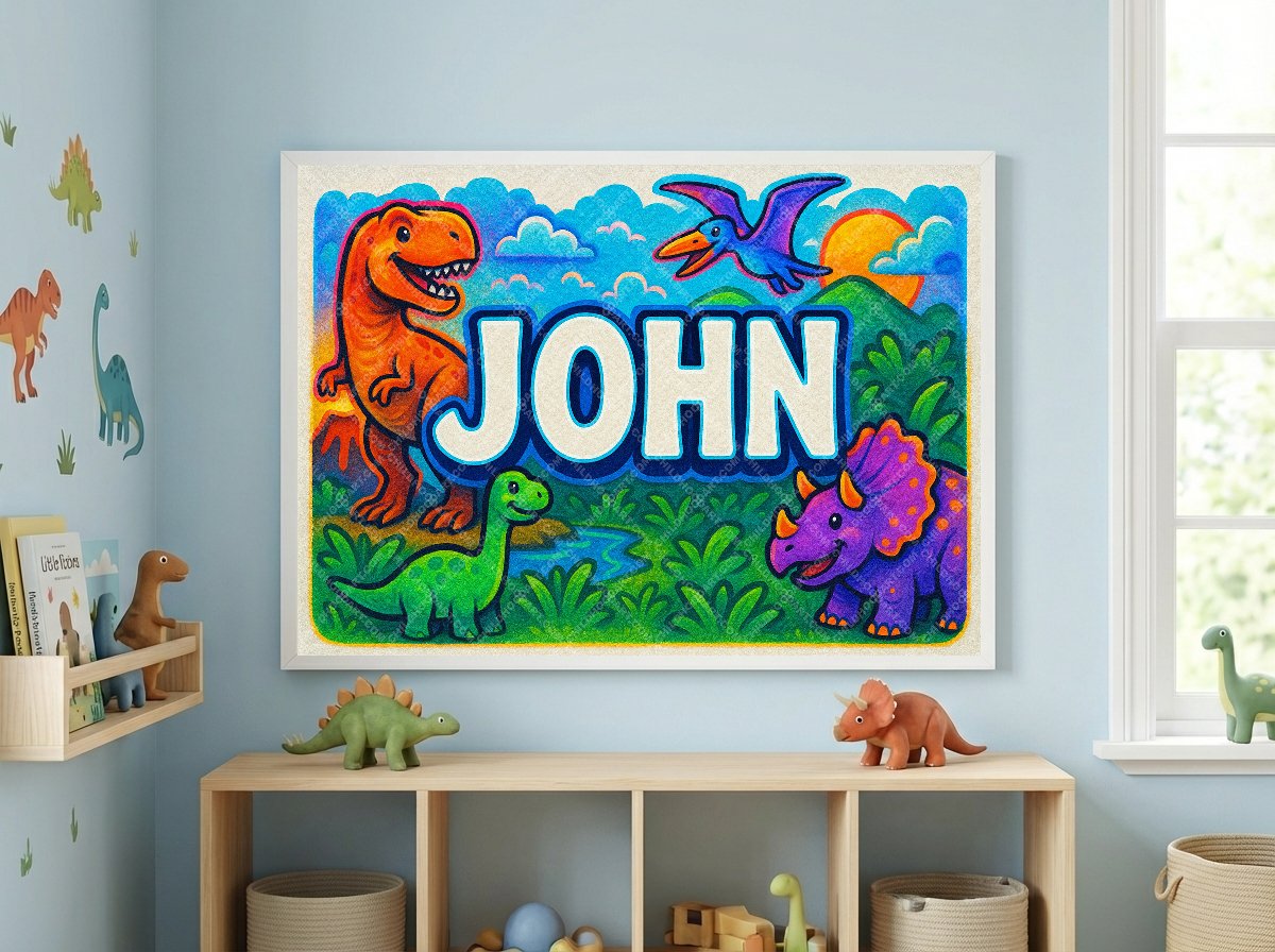 Personalized name art for John