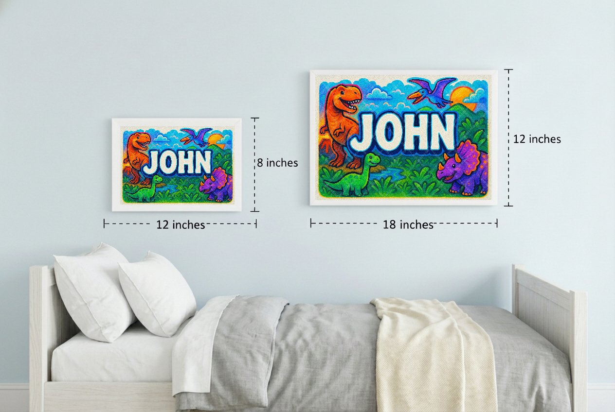 Personalized name art for John