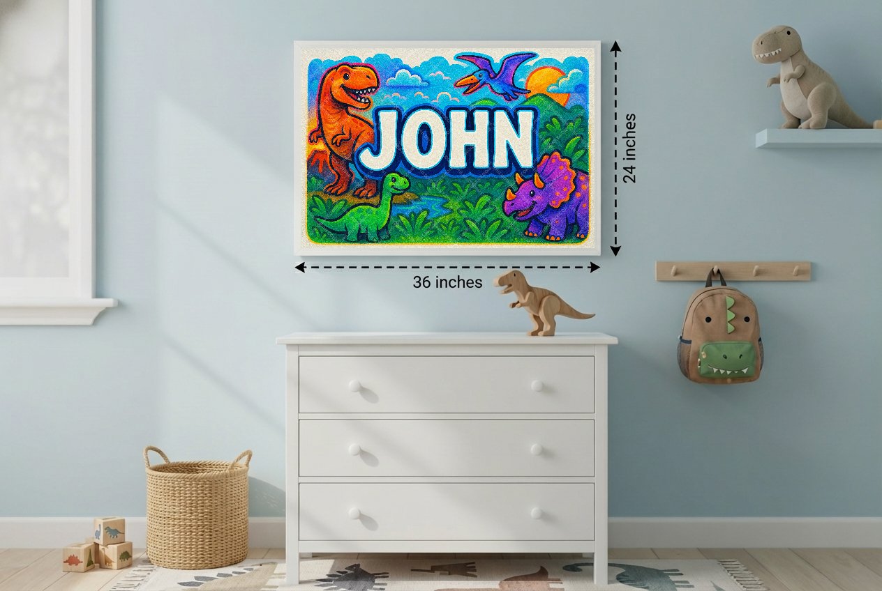 Personalized name art for John