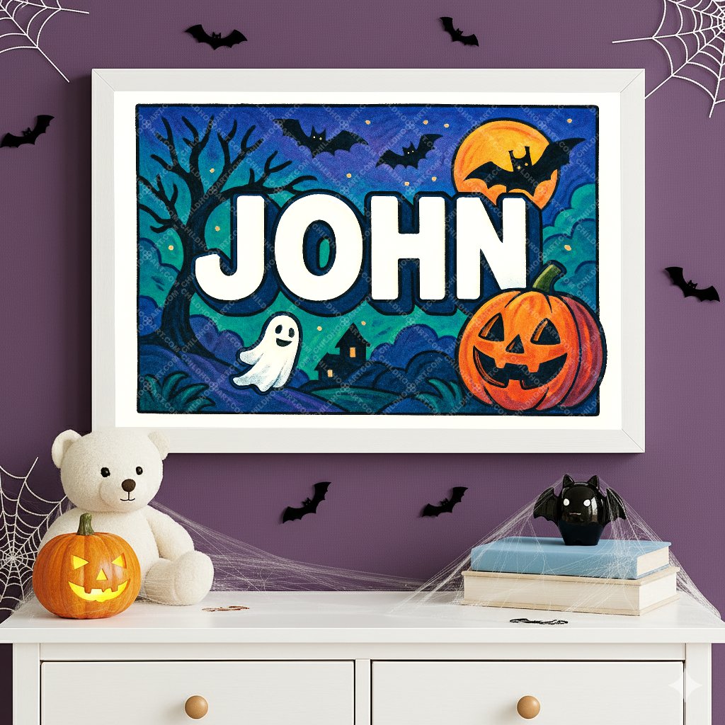 Personalized name art for John