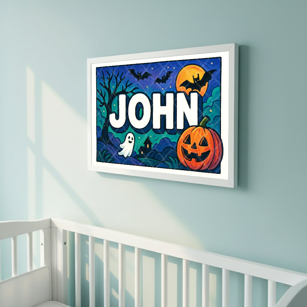 Personalized name art for John