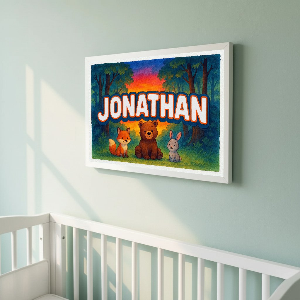 Personalized name art for Jonathan