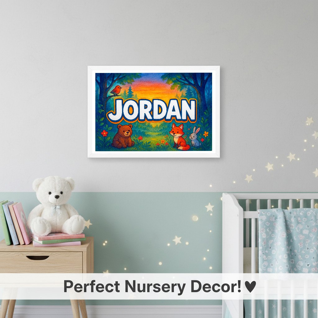 Personalized name art for Jordan