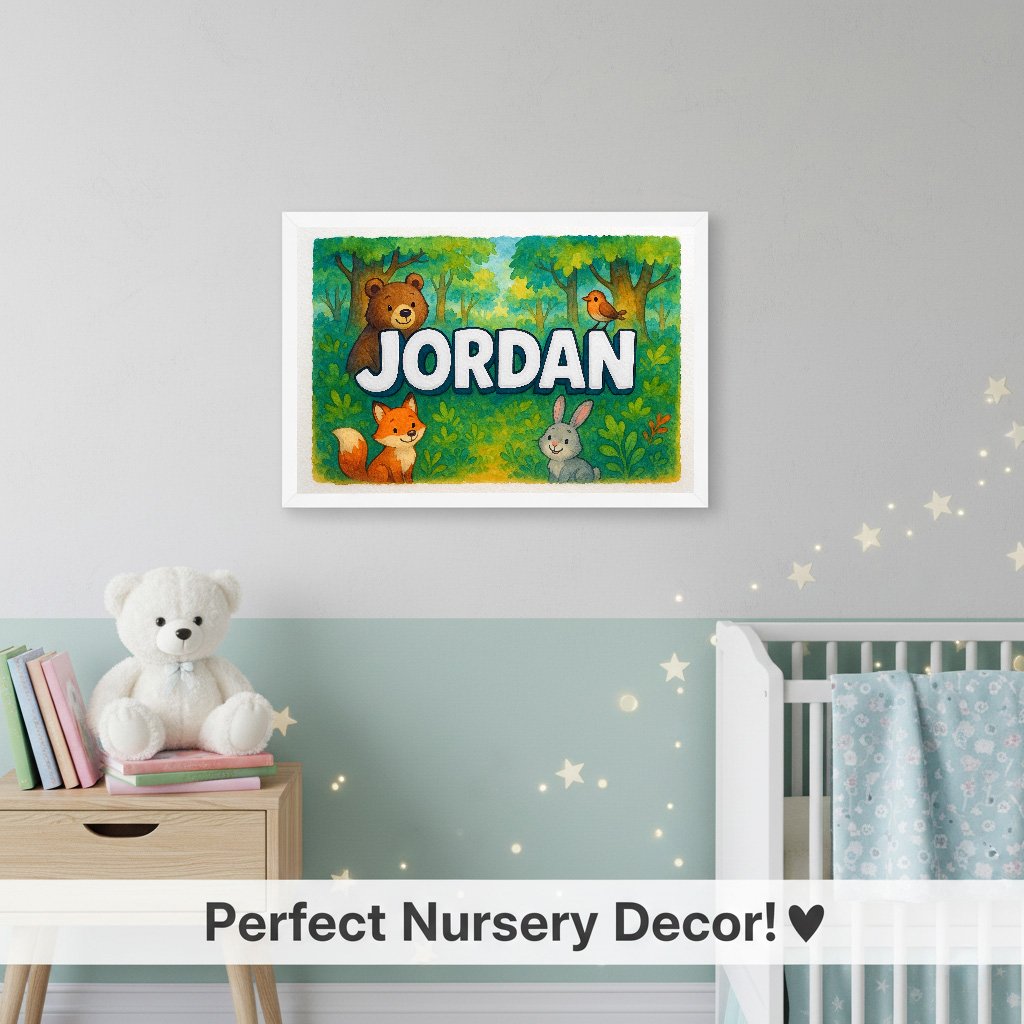 Personalized name art for Jordan