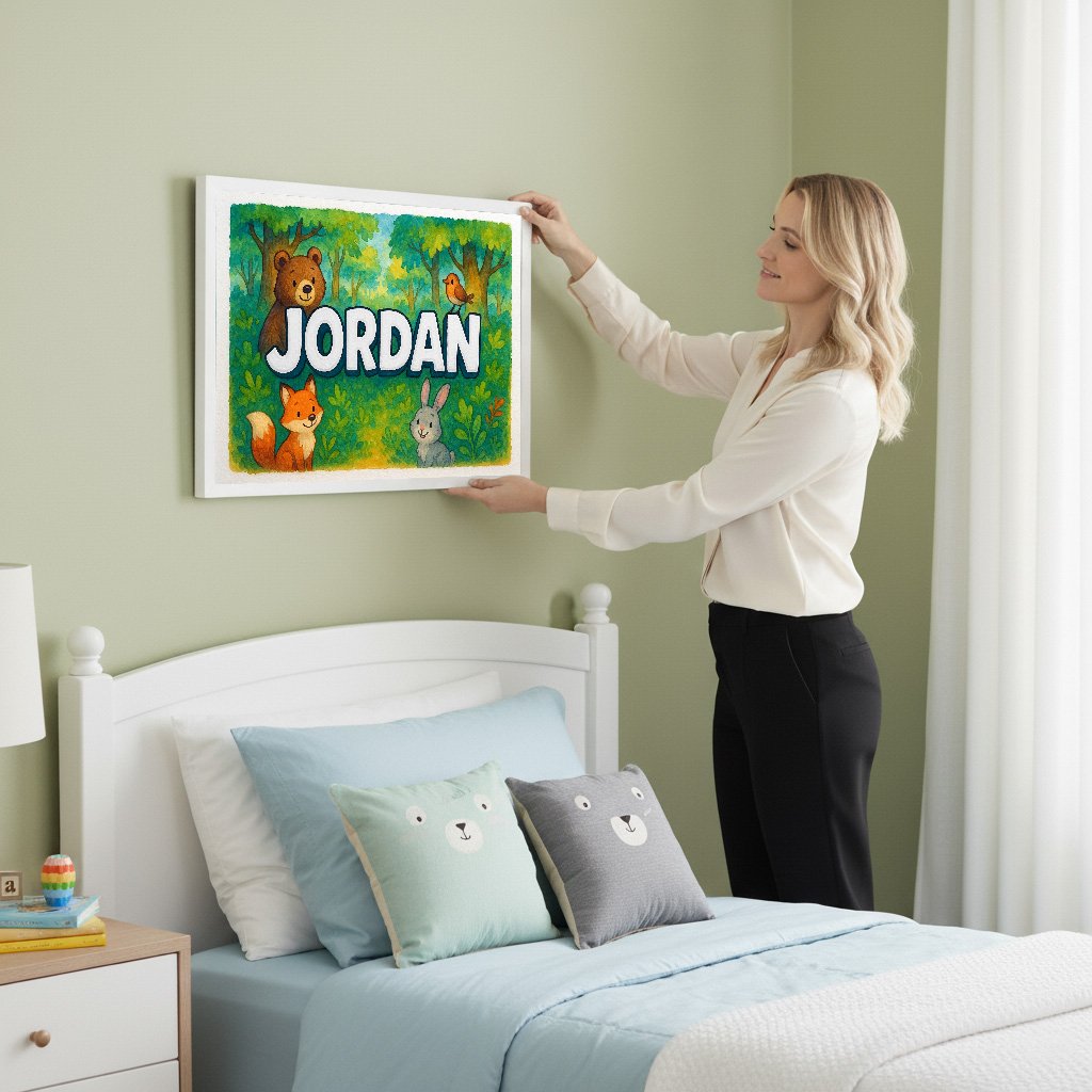Personalized name art for Jordan