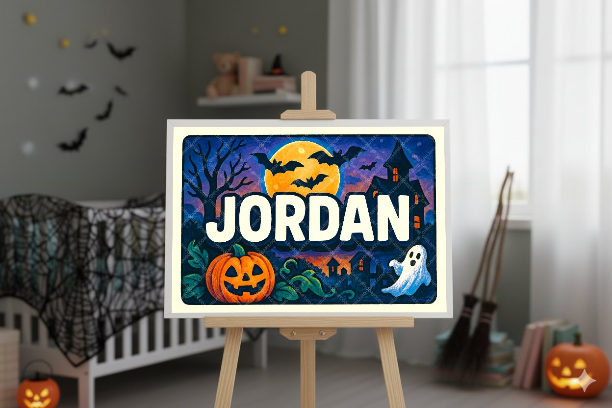Personalized name art for Jordan