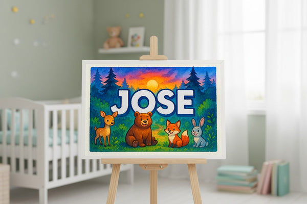 Jose’s Personalized Forest Friends Art
