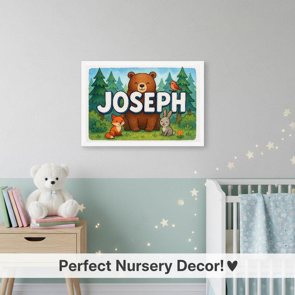 Personalized name art for Joseph