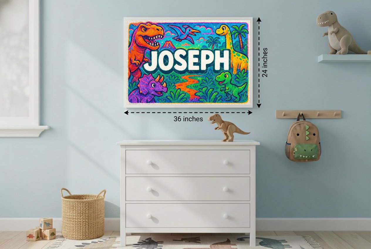 Personalized name art for Joseph