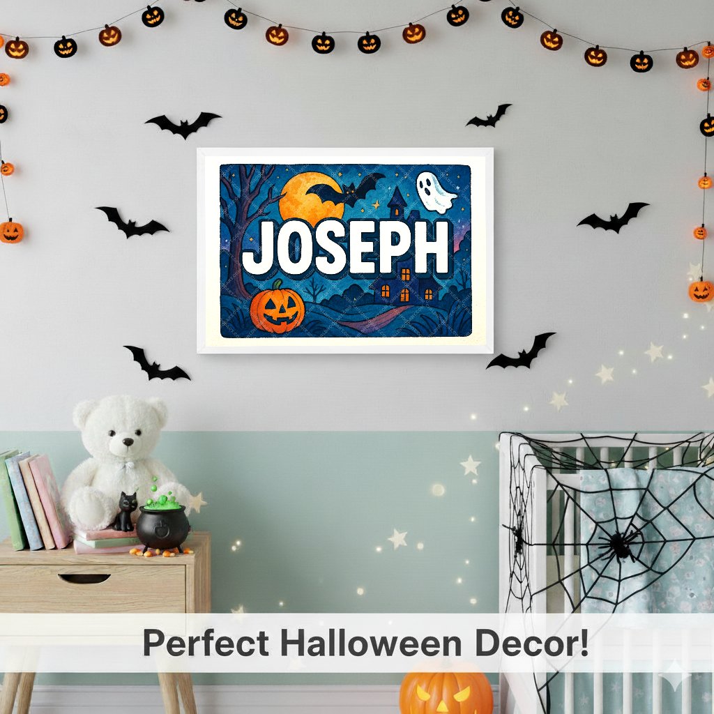 Personalized name art for Joseph