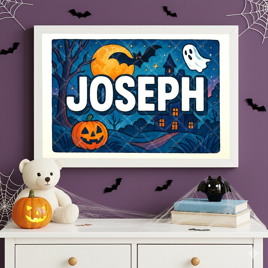 Personalized name art for Joseph