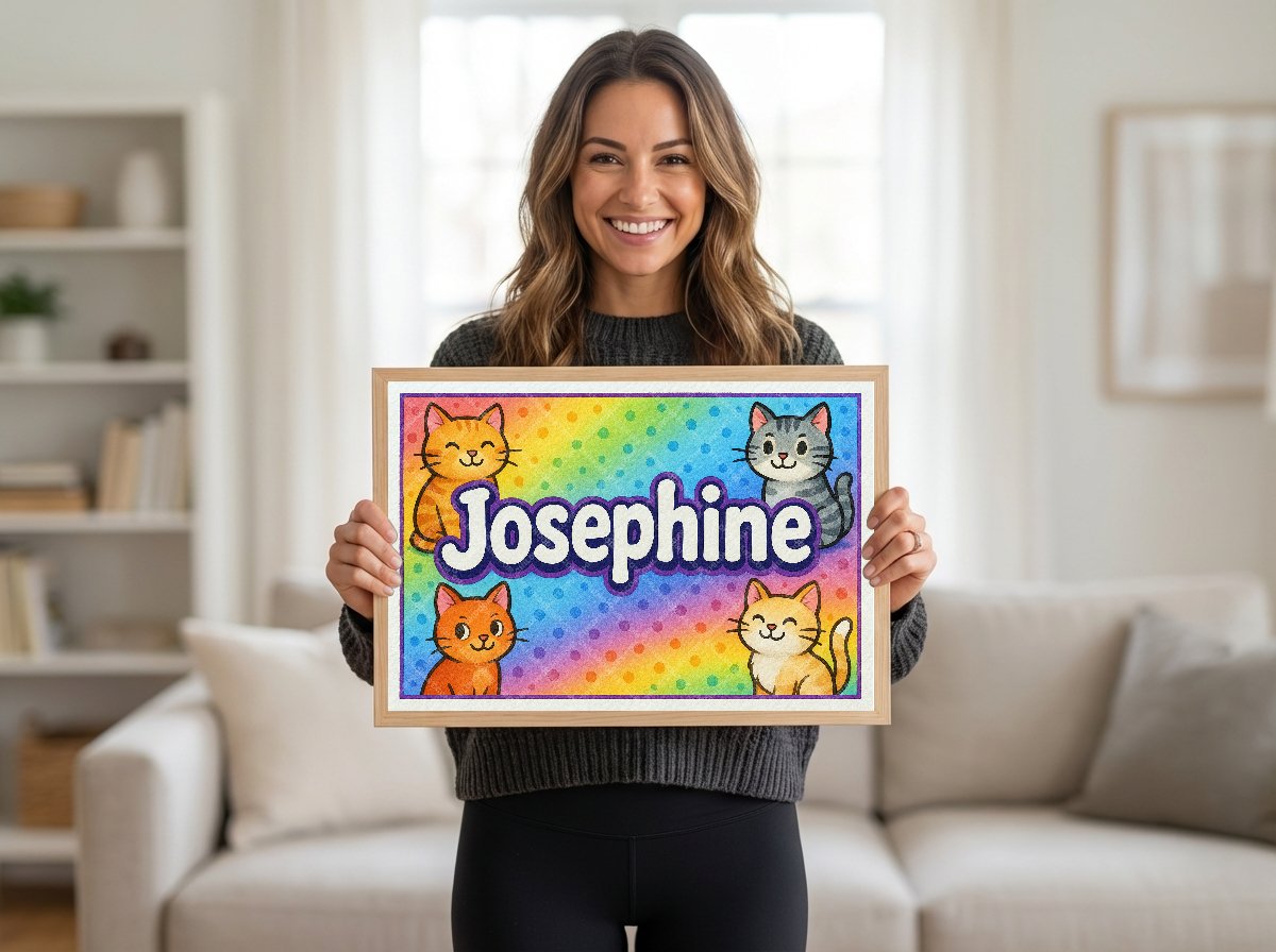 Personalized name art for Josephine