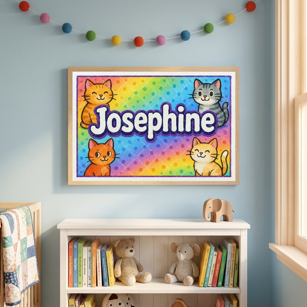Personalized name art for Josephine